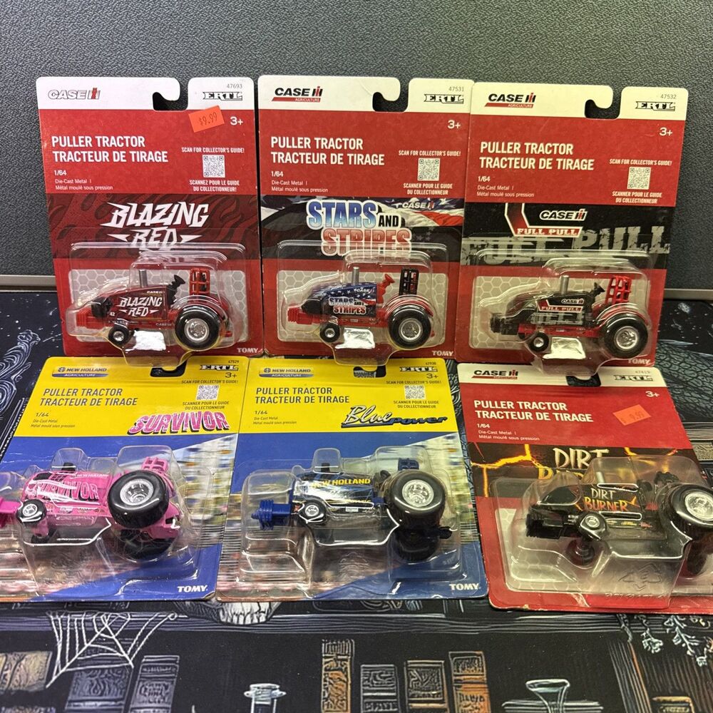 ERTL Puller Tractor Lot Of 6 New Sealed